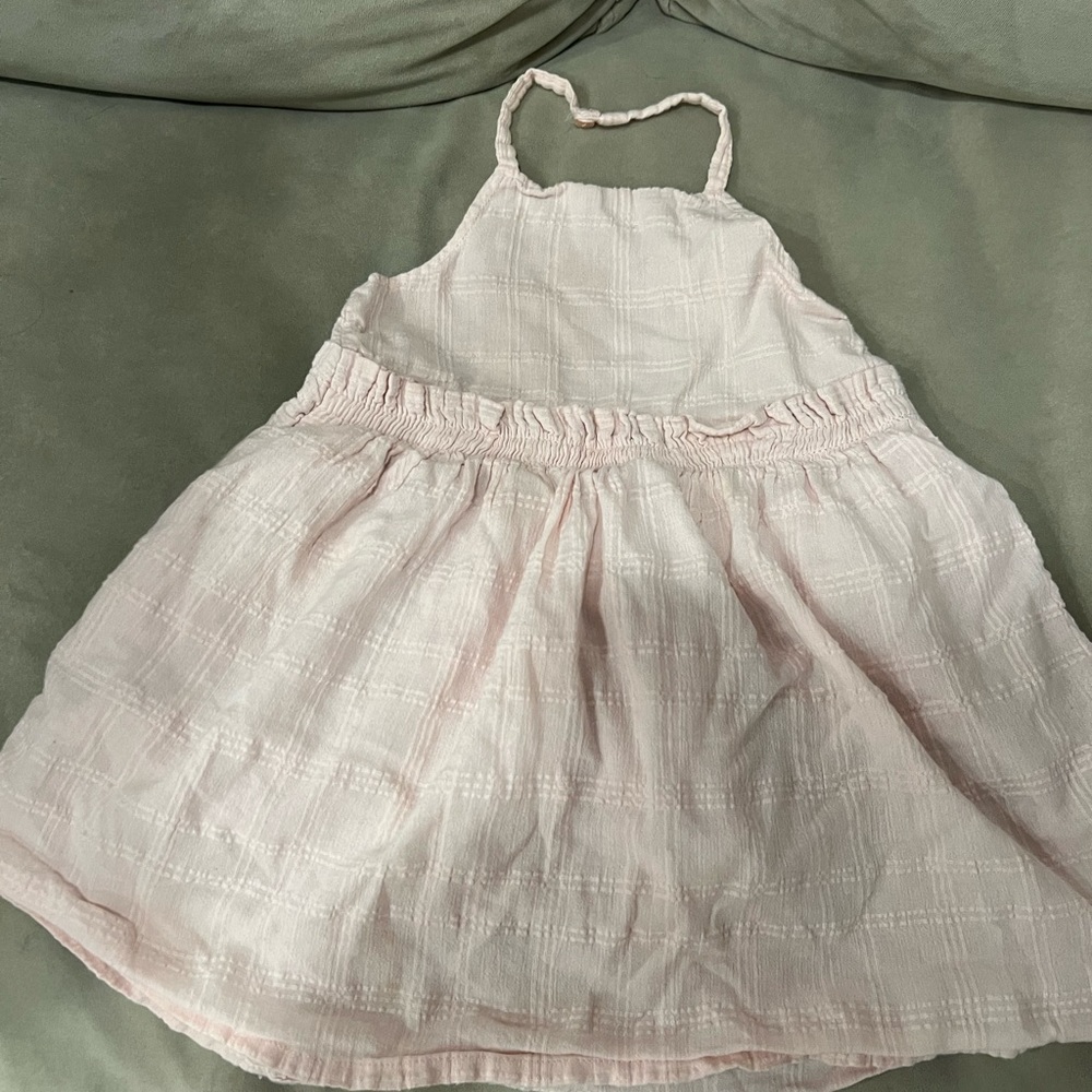 Blush apron dress.
